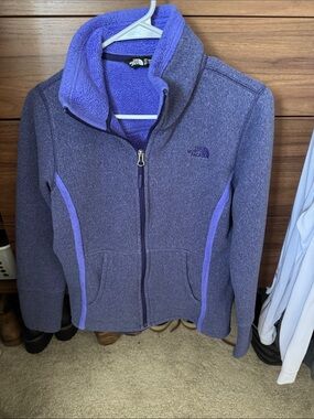 The North Face Lavender and Deep Purple Fleece Jacket
